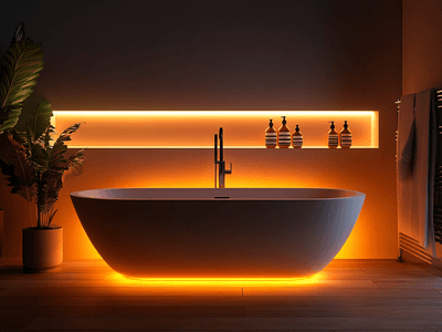 Badrum med fristående badkar: lyx och avkoppling
