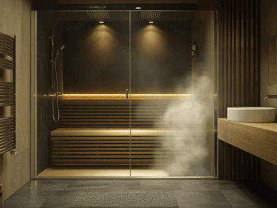 Badrum med integrerad bastu: Upplev wellness hemma